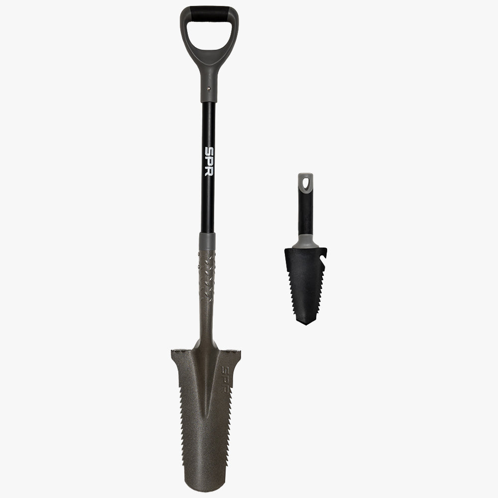 Bêche-scie avec mini scie à racines - Lot de 2