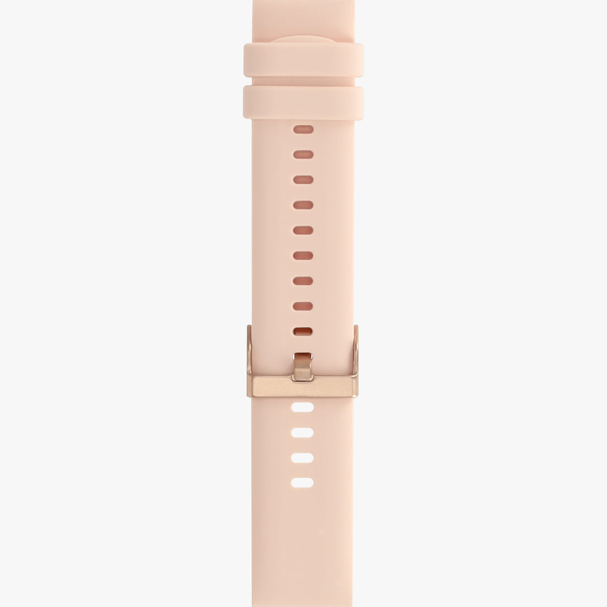 Roze horlogebandje voor de smartwatch, dichtgegespt