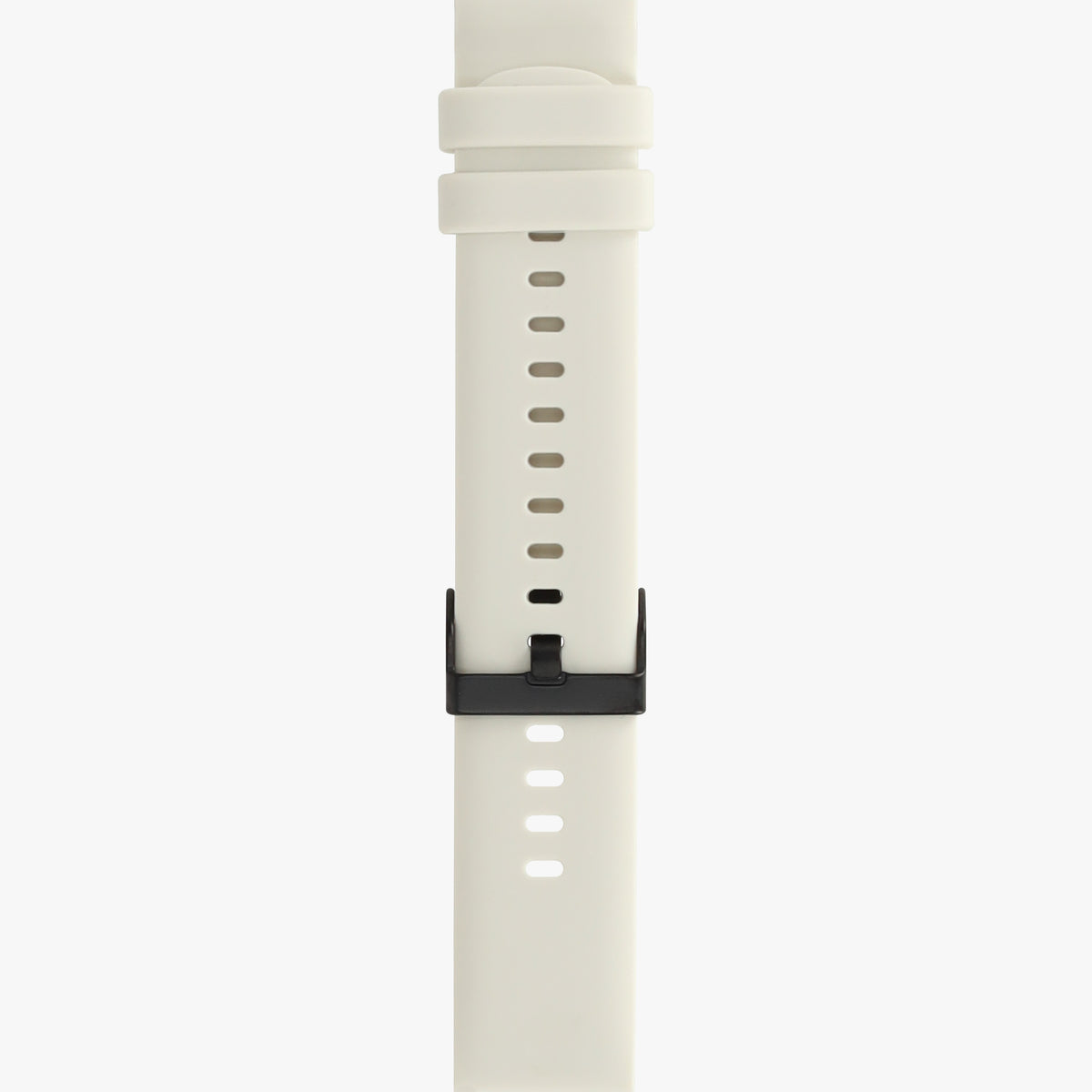 Crèmewit horlogebandje voor de smartwatch, dichtgegespt