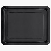 Plaque de cuisson rectangulaire noire pour le four airfryer combiné, vue du dessus